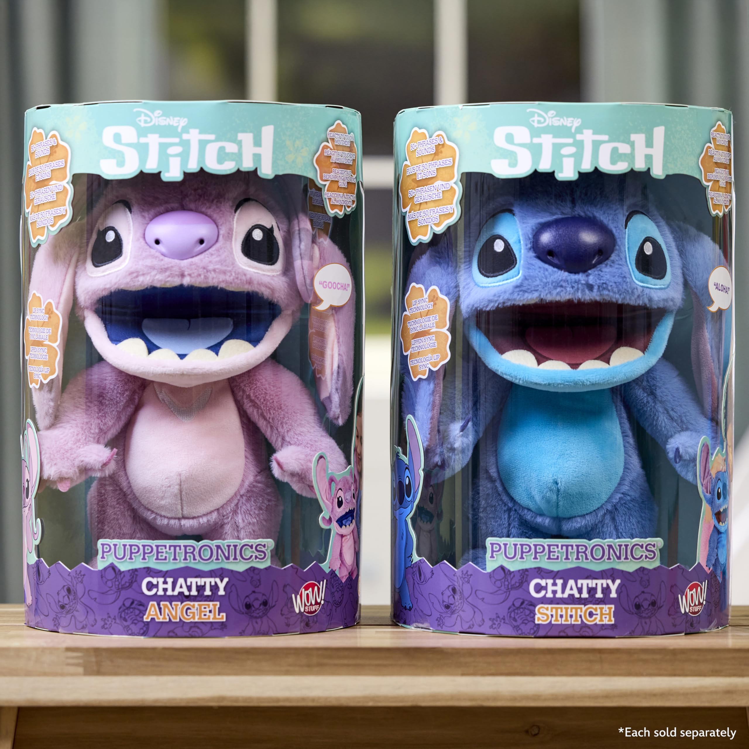WOW! STUFF Disney Chatty Stitch Deluxe Puppetronic - Interactive Animatronic Plush with Sound & Touch Sensors 10