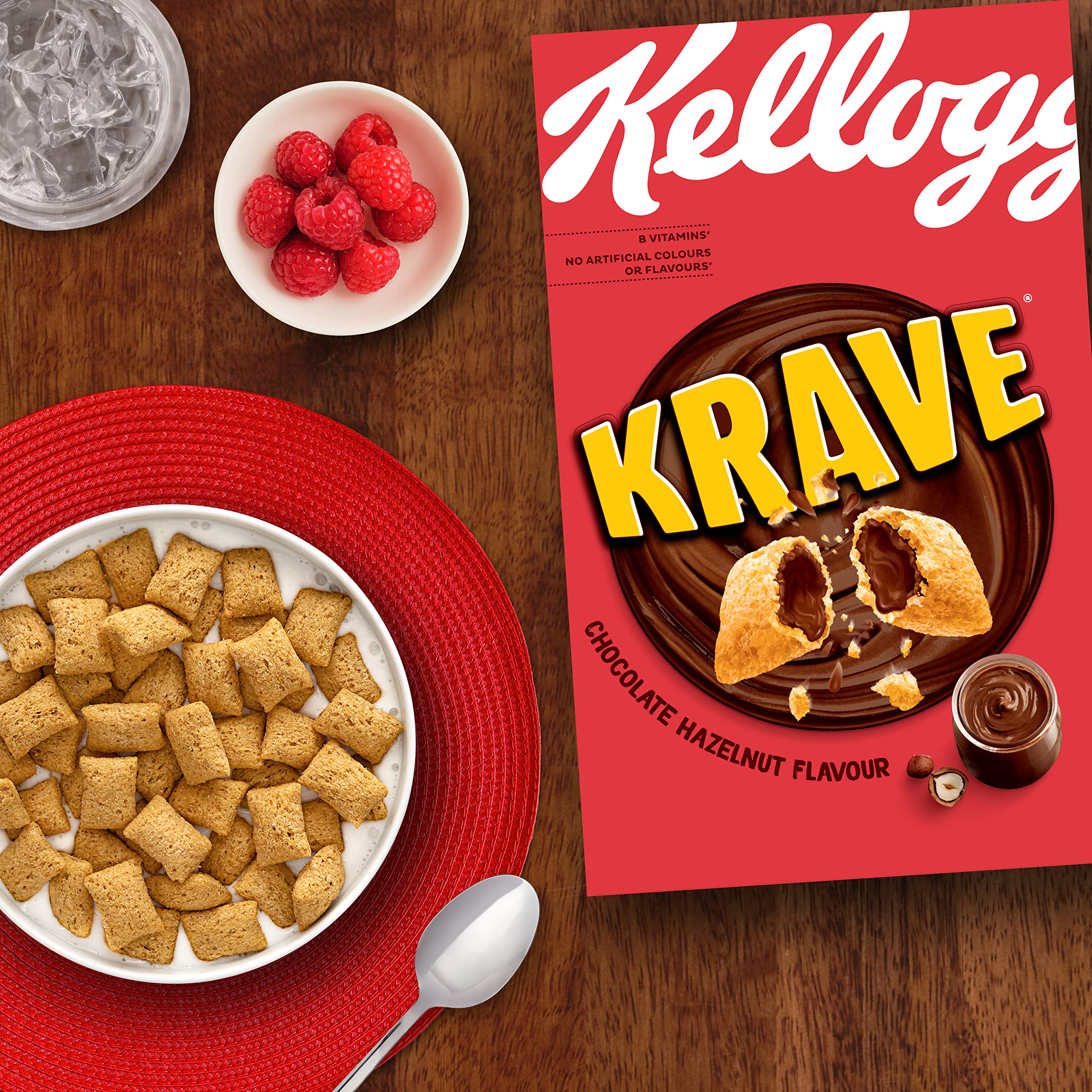 Kellogg's Krave Chocolate Hazelnut Breakfast Cereal, 750g 3