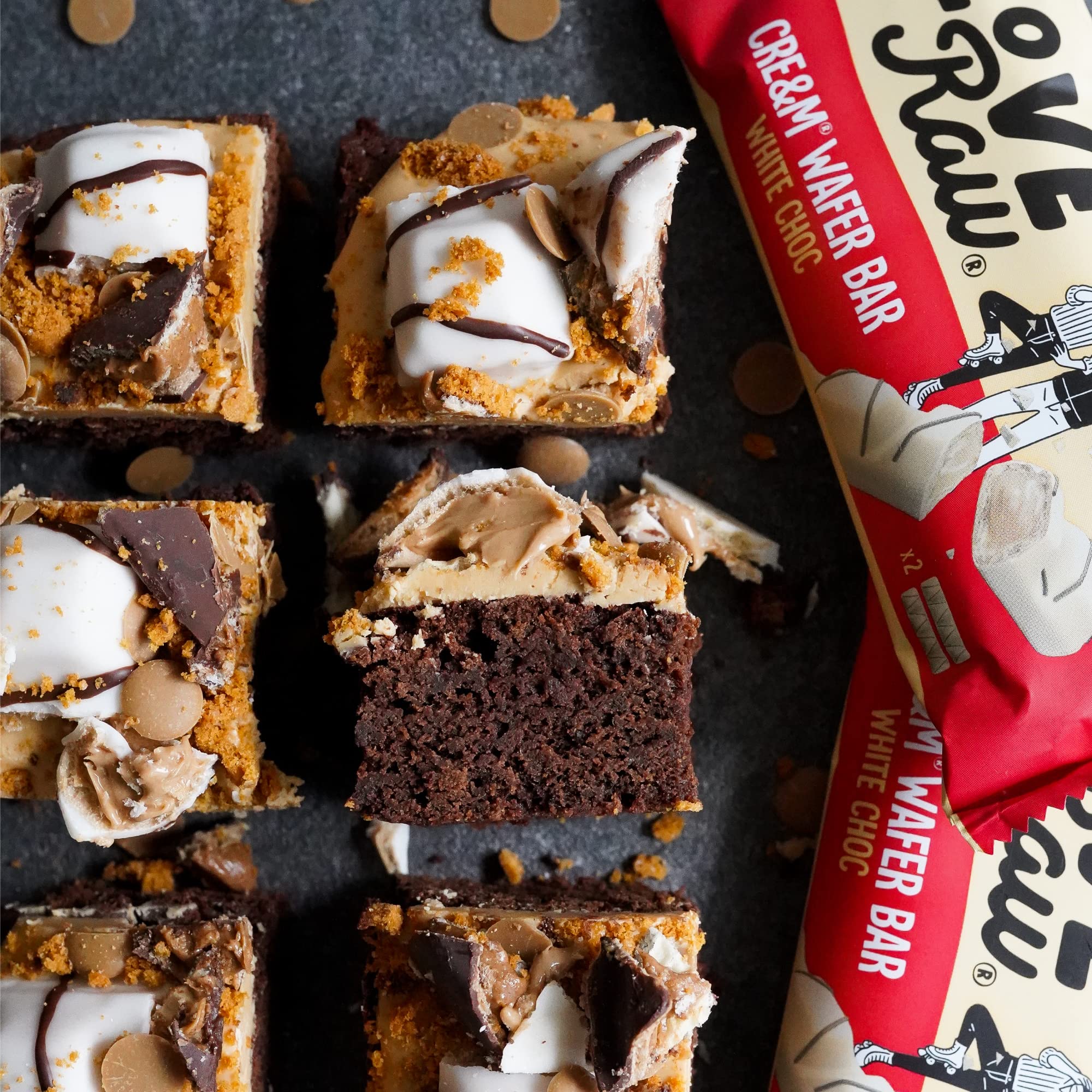 LoveRaw Cream Wafer Bars - Vegan Chocolate Bar, Dairy-Free, Palm Oil Free, No Refined Sugar, 45g 7