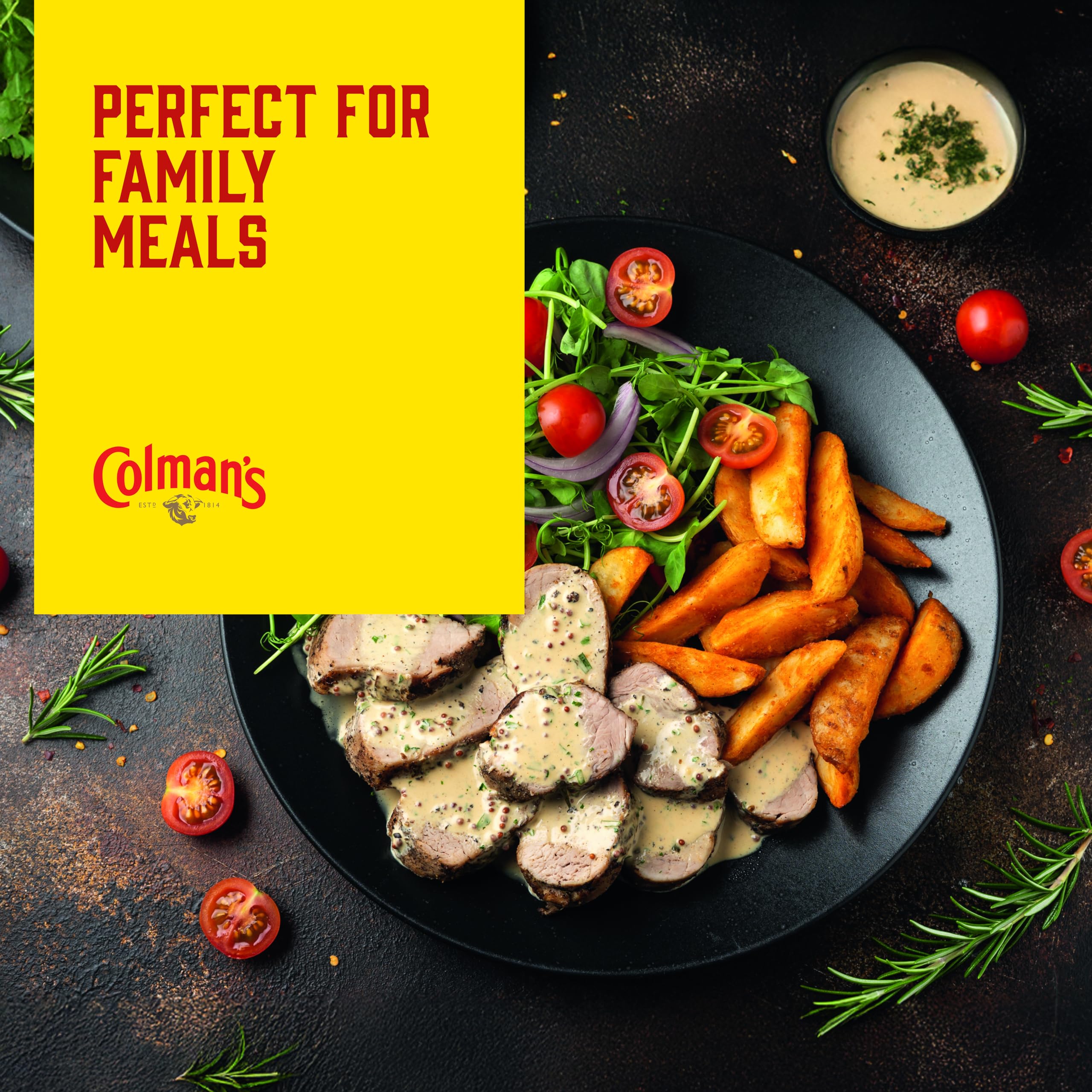 Colman's Classic Comforts Pepper Sauce Mix for Steak | Vegetarian | 4 Servings 4