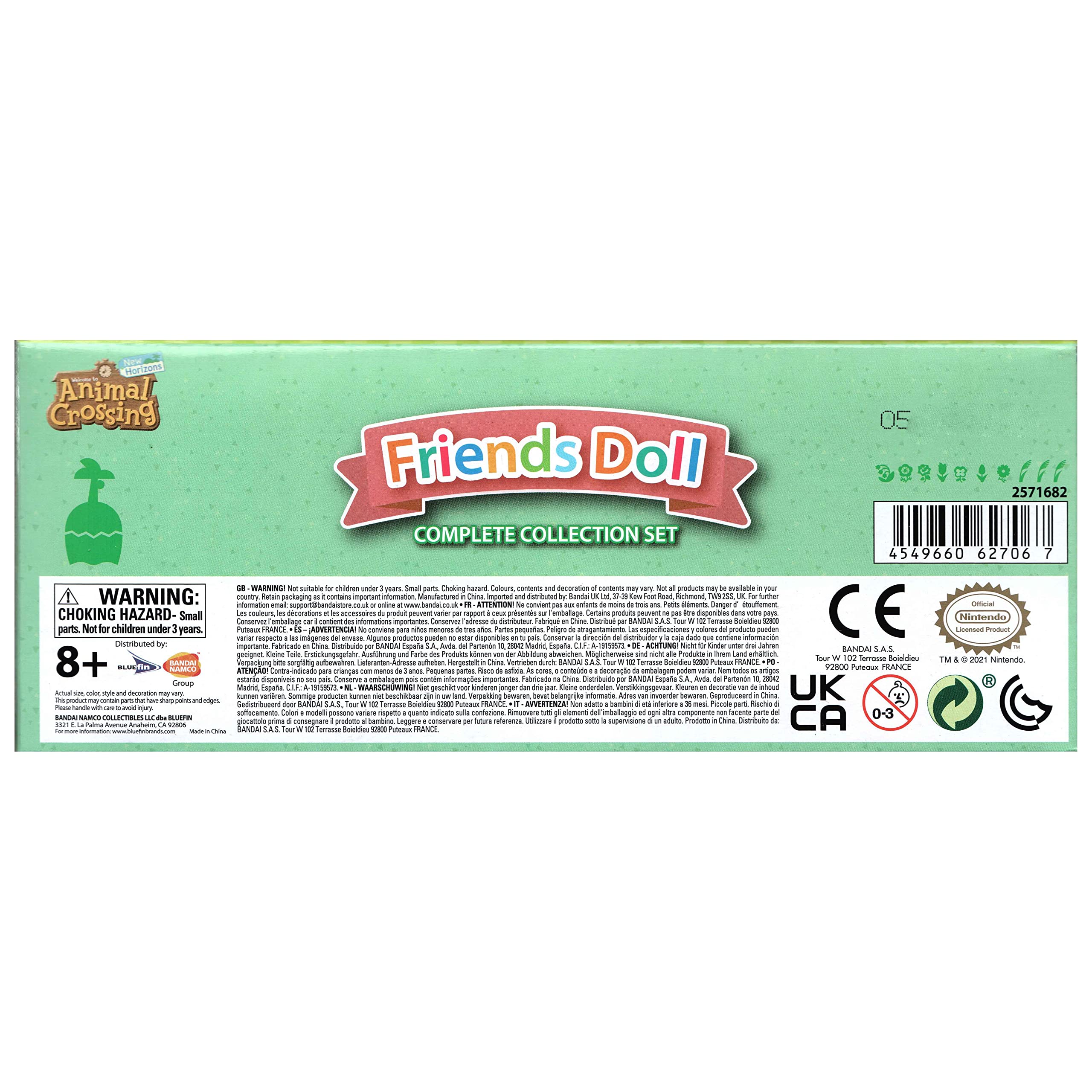 Animal Crossing: New Horizons - Bandai Shokugan Flocked Doll Collection Set 3