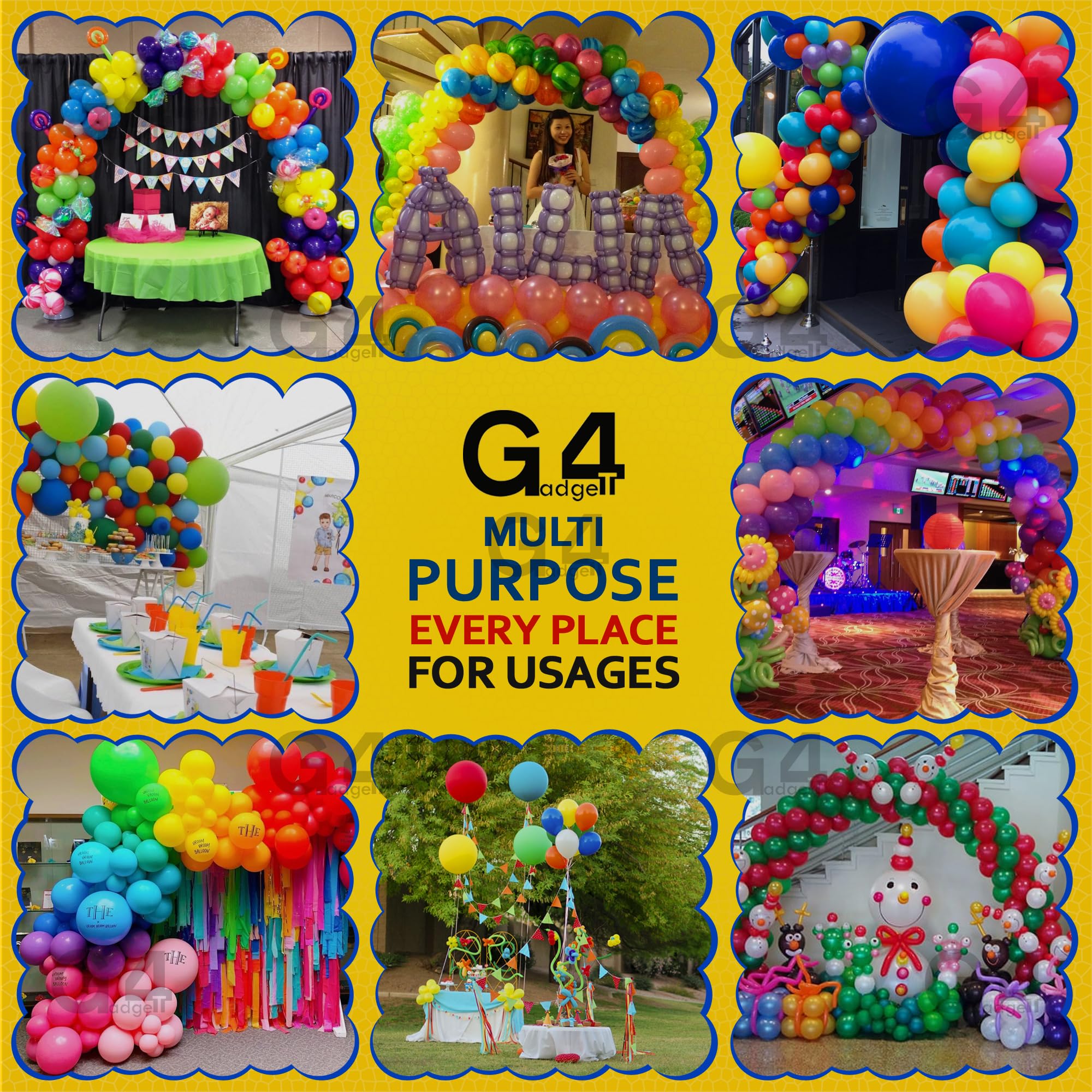 G4GADGET 30x Punch Balloons – 12 Inch Rainbow Party Bag Fillers for Kids 6