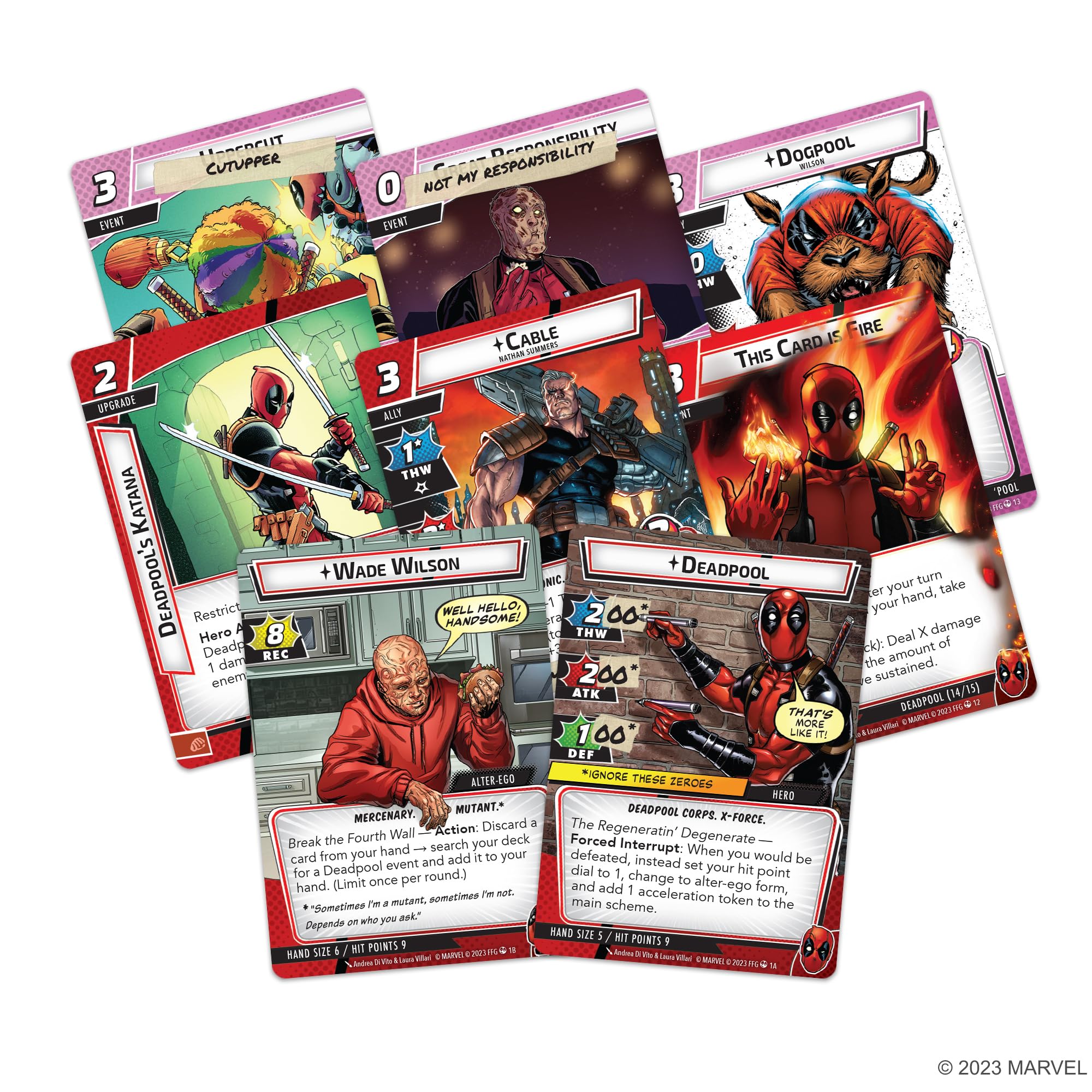 Fantasy Flight Games Marvel Champions: Deadpool Expanded Hero Pack Card Game 5