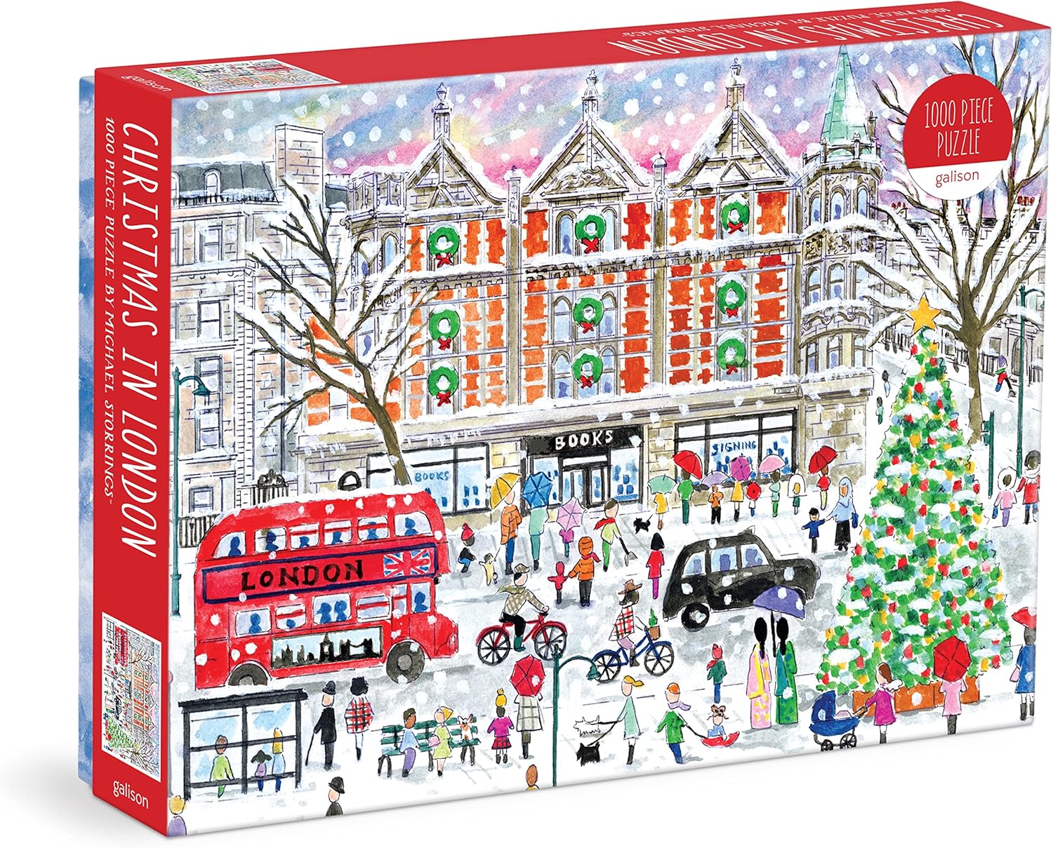 Galison Michael Storrings Christmas in London 1000 Piece Jigsaw Puzzle 6