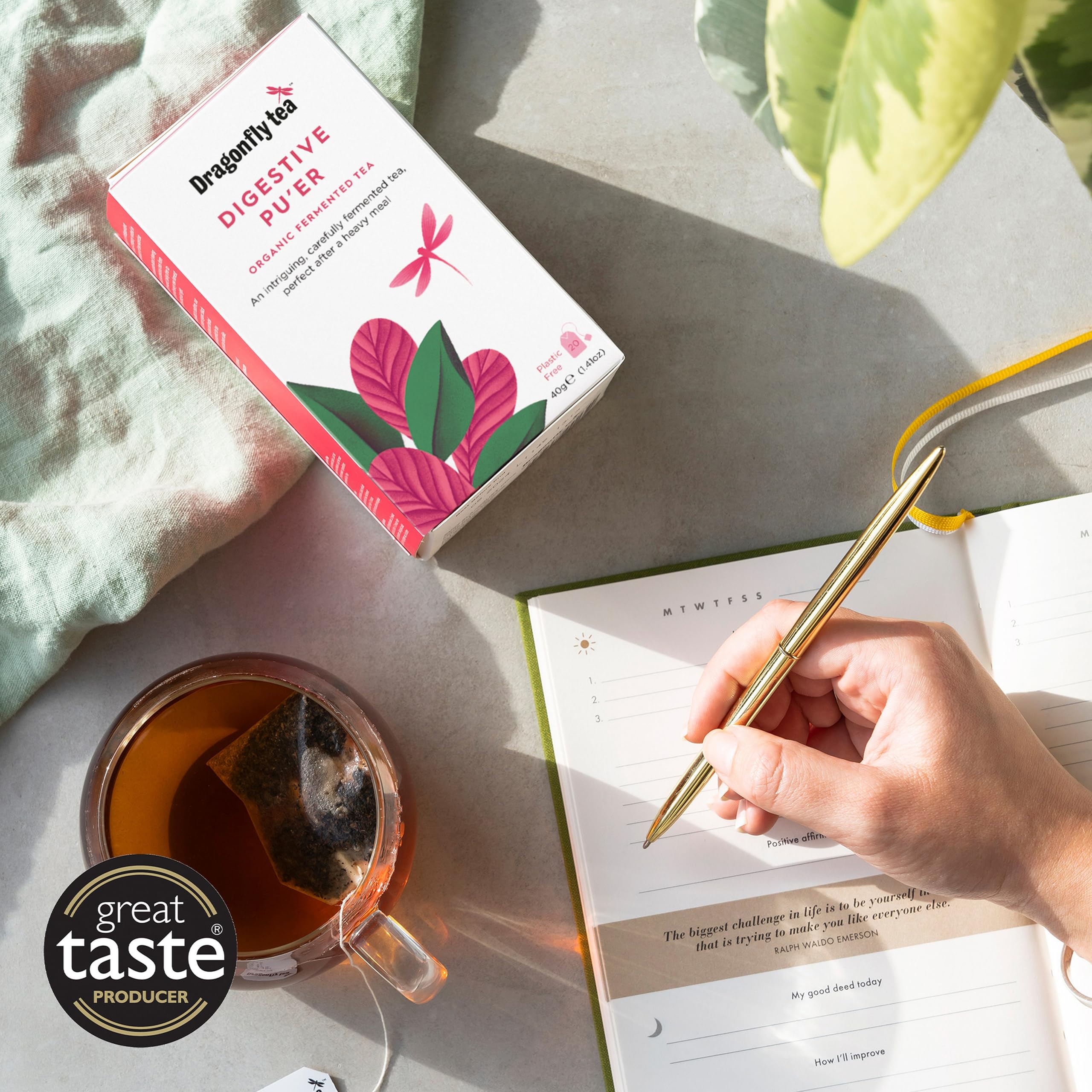 Dragonfly Tea - Good Dragon Organic Pu'er Tea, 80 Teabags (4 Pack) 5