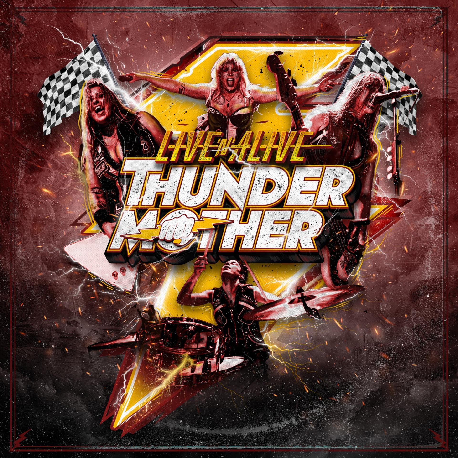 Thundermother - Live'n'Alive [Yellow Vinyl] 1