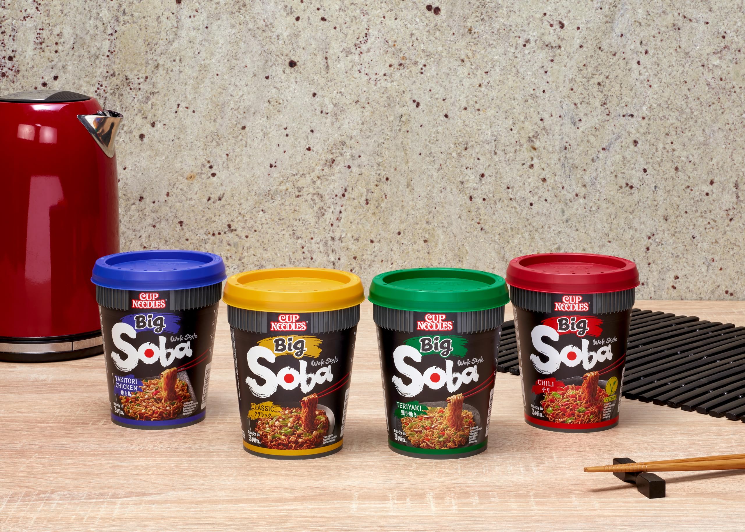 Nissin - Soba Japanese Curry Instant Wok Style Noodles Pot (90g, Pack of 8) 6