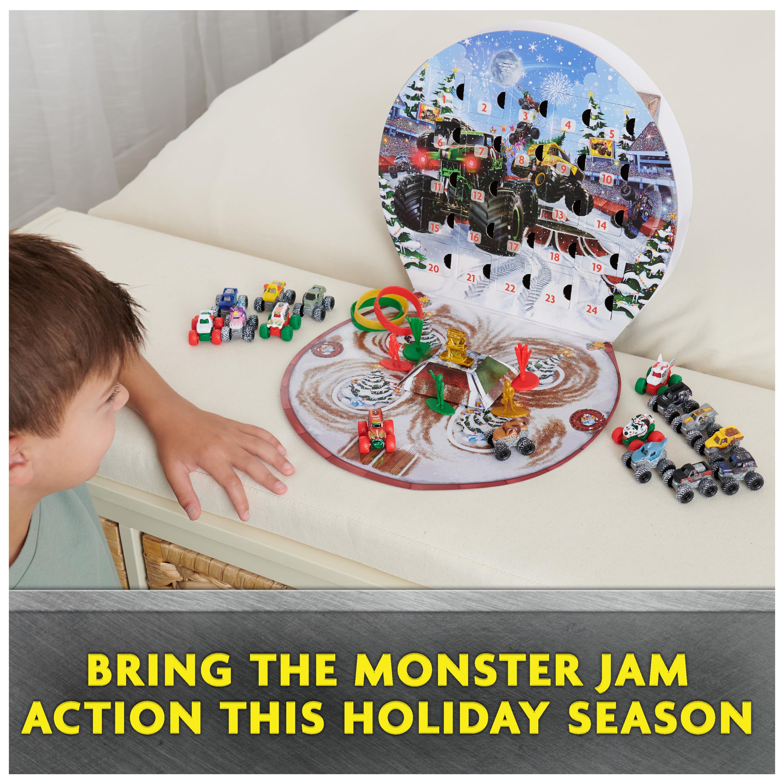 Monster Jam Mini Christmas Advent Calendar - 24 Days of Monster Trucks & Accessories 12