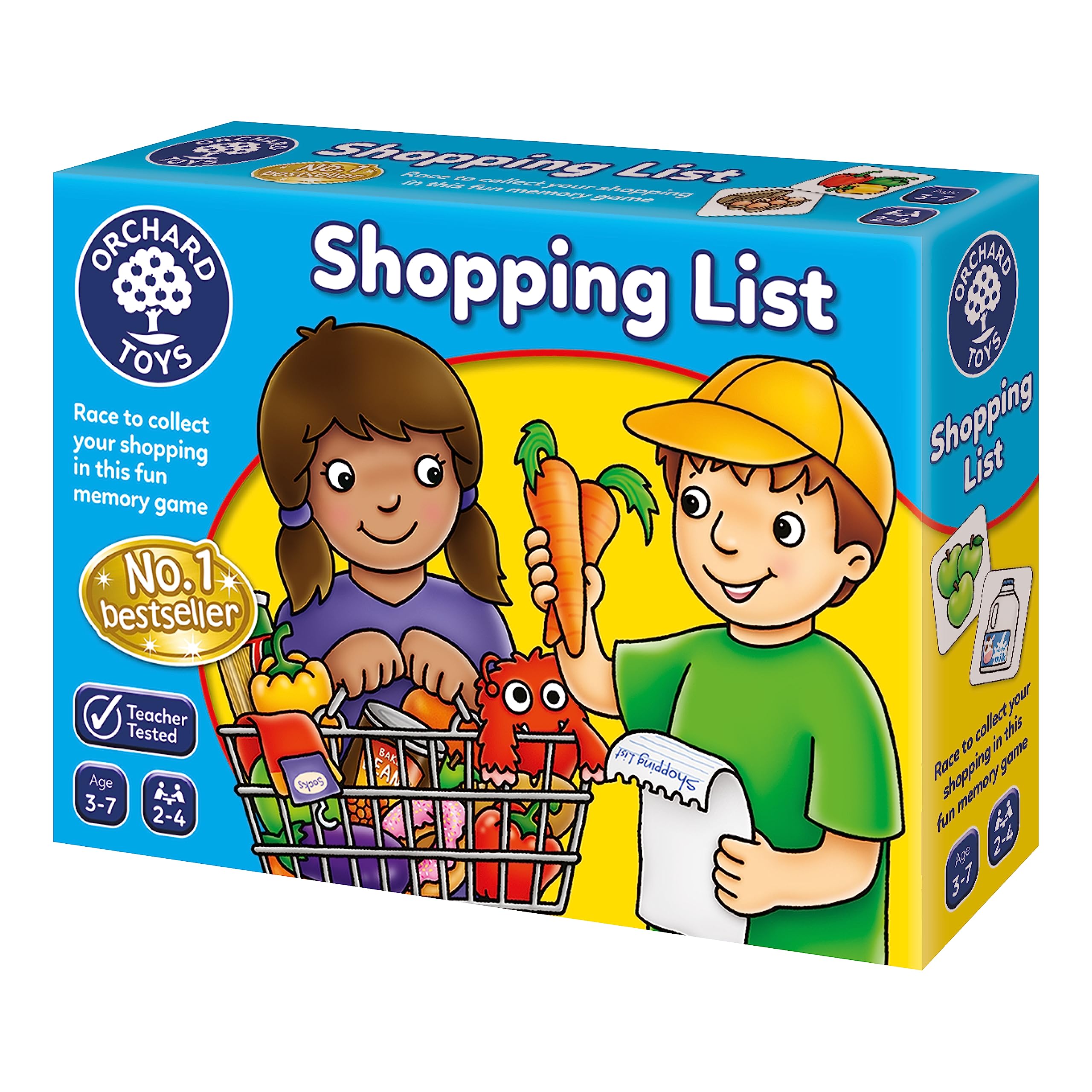 Orchard Toys Shopping List Memory Game - Matching & Memory Board Game for Kids 3-7 Years