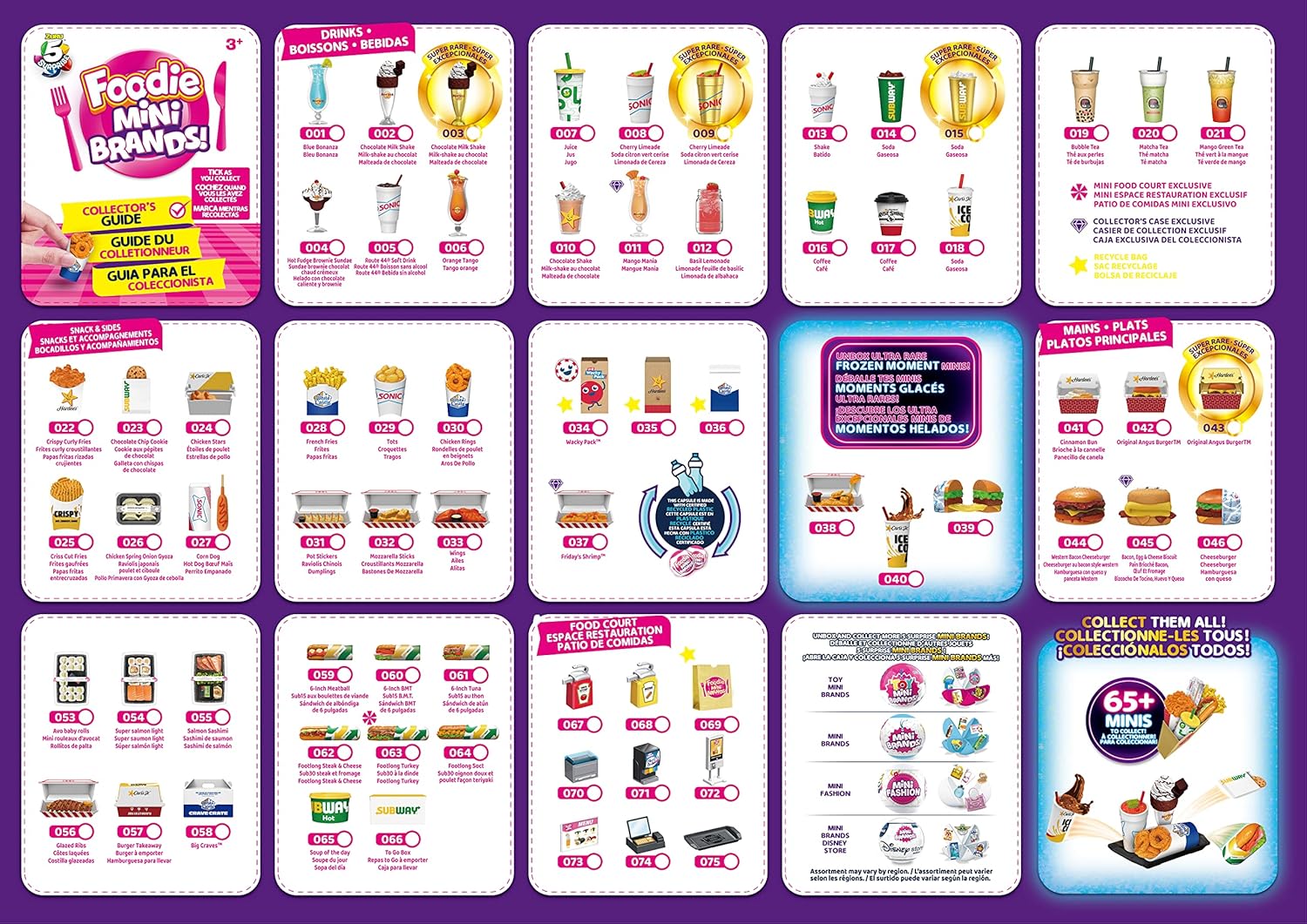 5 Surprise Foodie Mini 4 Pack - Collectible Fast Food Miniatures for Ages 3+ by ZURU 7