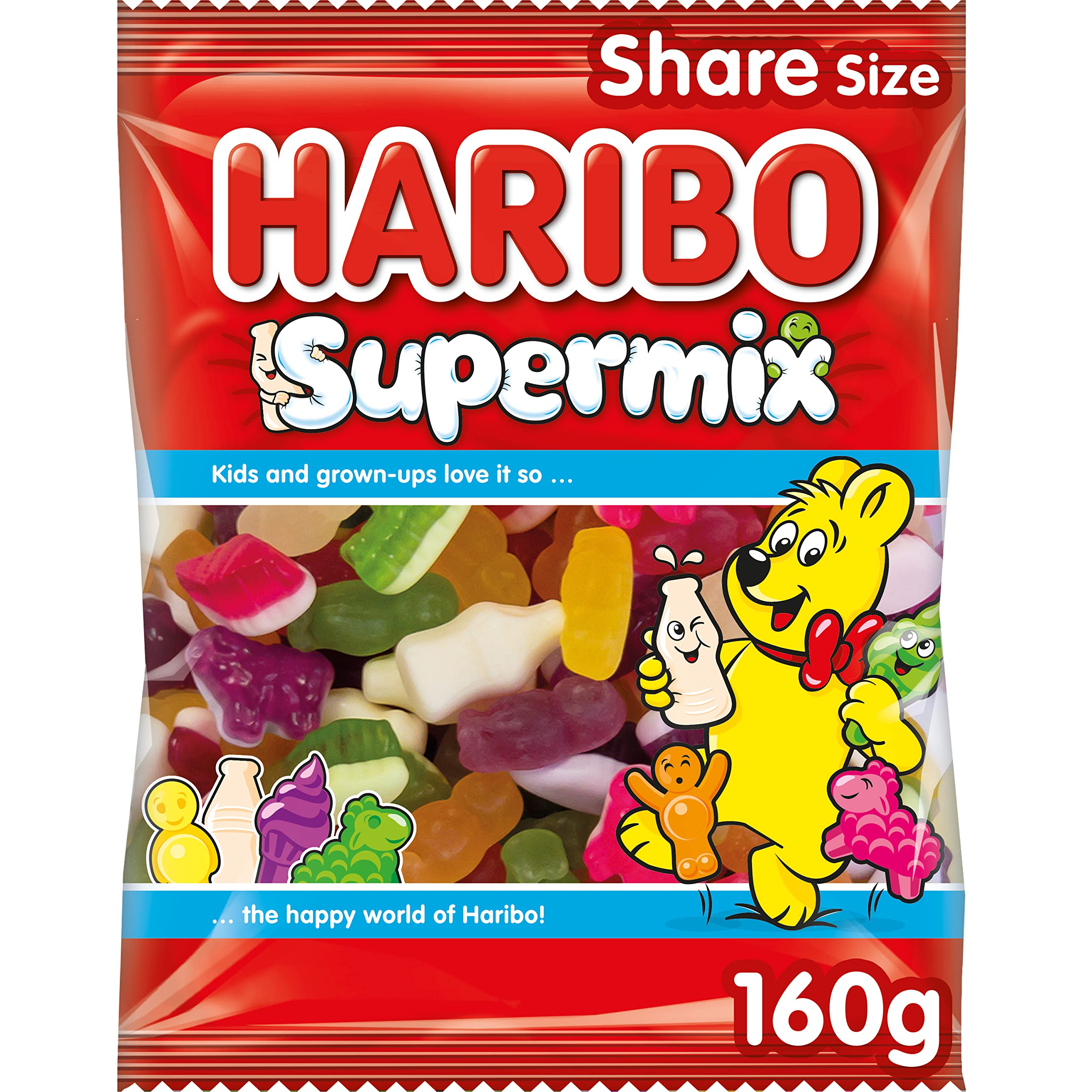 HARIBO Supermix Gummy Candy, 160g