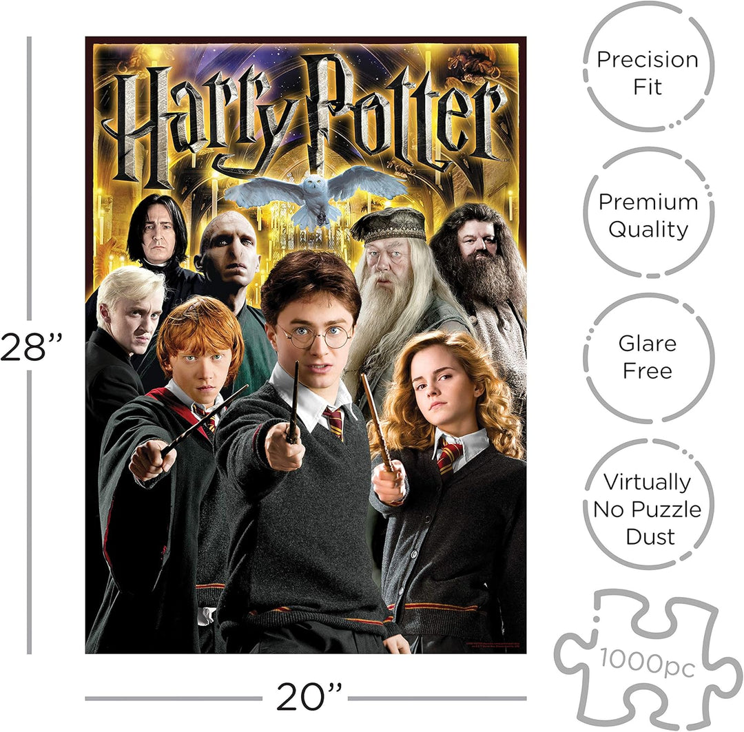 AQUARIUS Harry Potter Character Collage 1000-Piece Jigsaw Puzzle - Premium Collectible Puzzle for Ages 3+