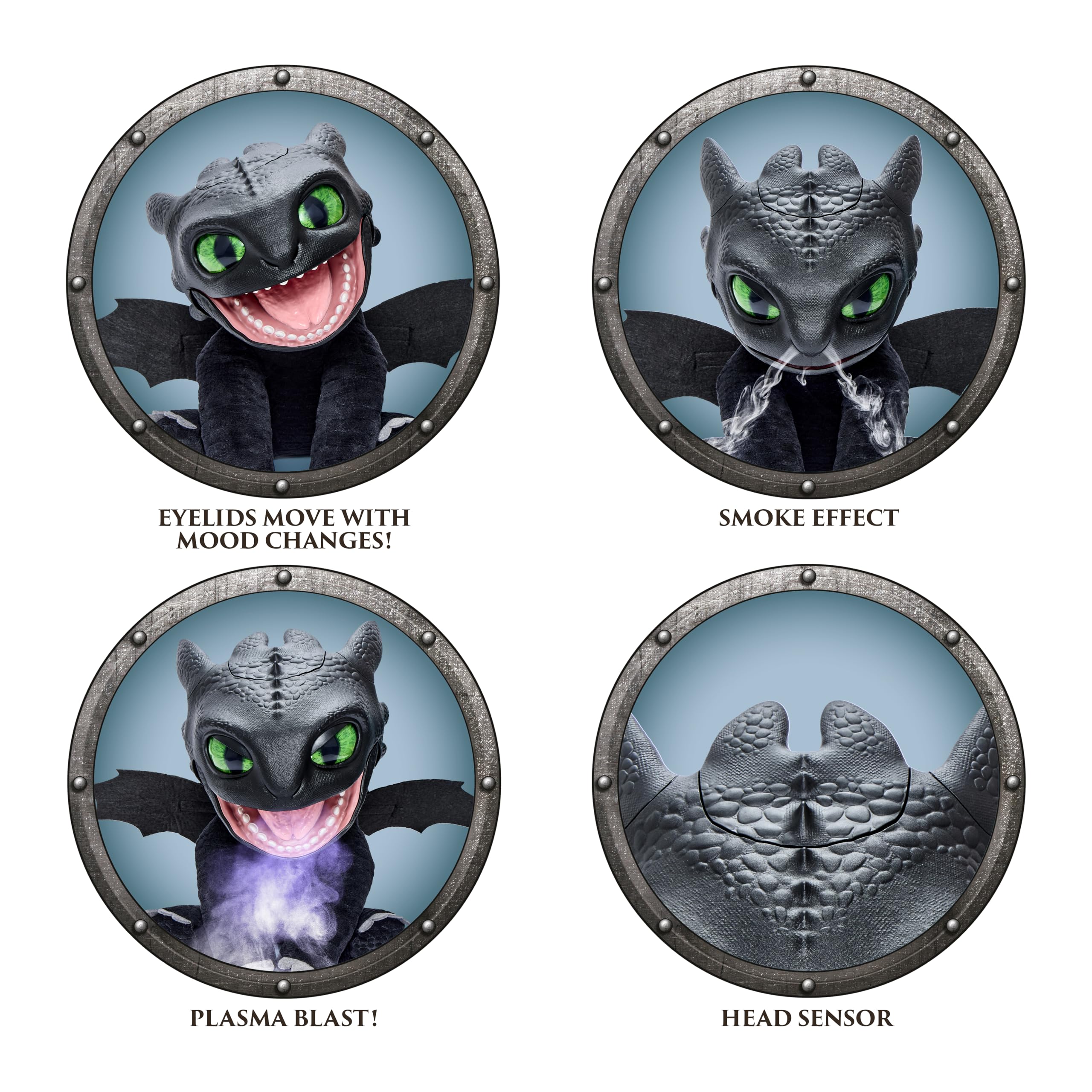 Toothless Puppetronic by RealFX - Animatronic Dragon with Sound & Smoke Effects 6