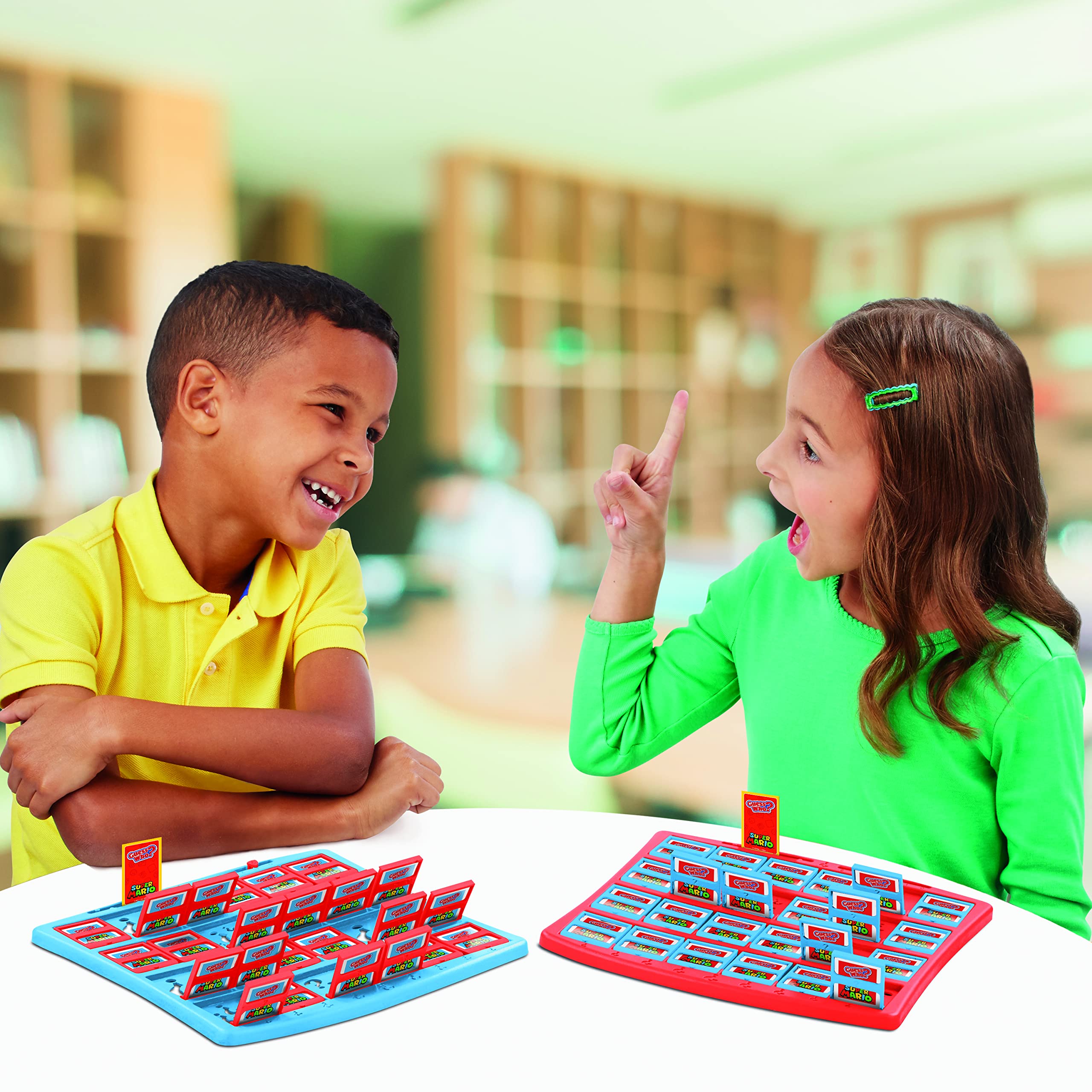 Winning Moves Super Mario Guess Who? Board Game Age 3+, Play with classic Nintendo characters including Mario, Luigi, Peach, Bowser, and Donkey Kong, 2 players makes a great gift for ages 3 plus 5