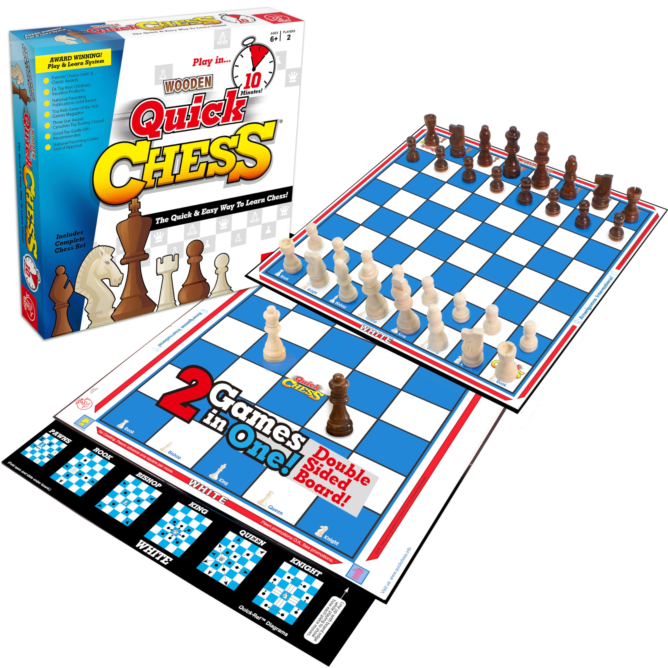 Roo Games Quick Chess - Learn Chess in a Flash! 8 Mini-Games on a Wooden Board 7