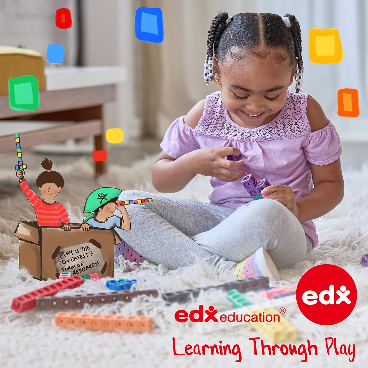 EDX Education 20 Bead String Set - Educational Math Learning Tool for Kids 7