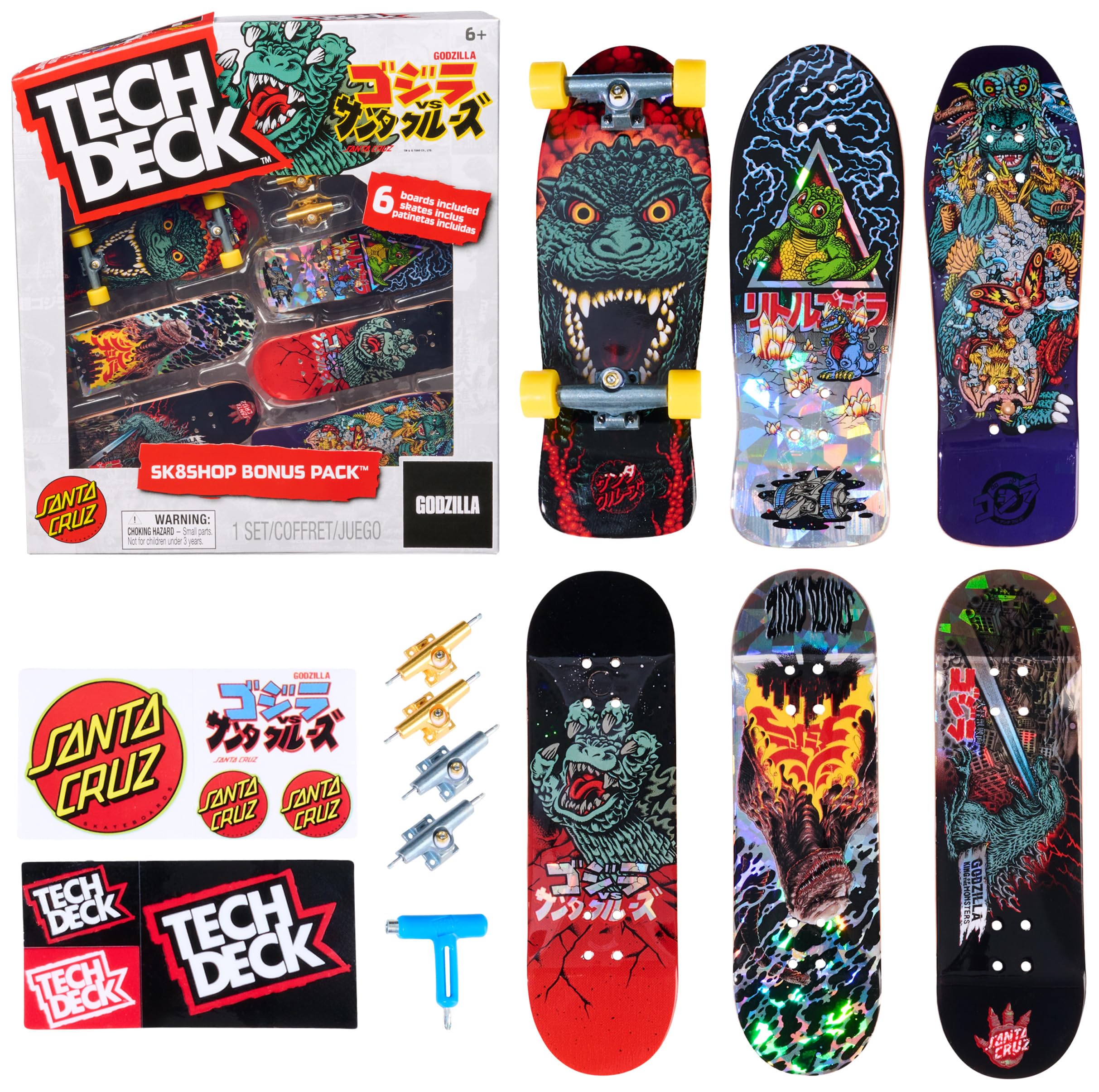 Tech Deck Sk8shop Bonus Pack Fingerboard Set | Build 3 Complete Skateboards | Ages 6+ 1