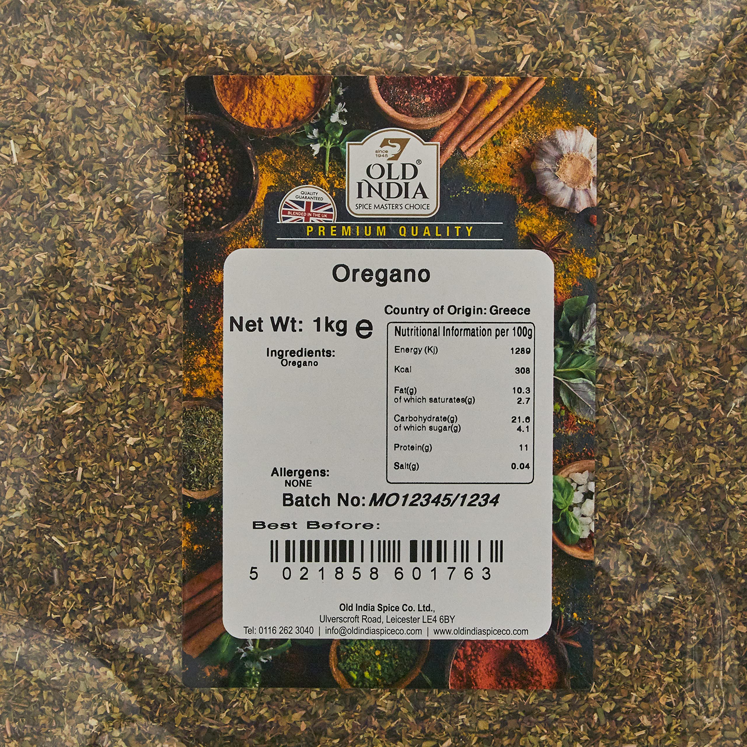 Old India Ground Oregano Powder | 1 kg Natural Herb | Additive & GMO Free