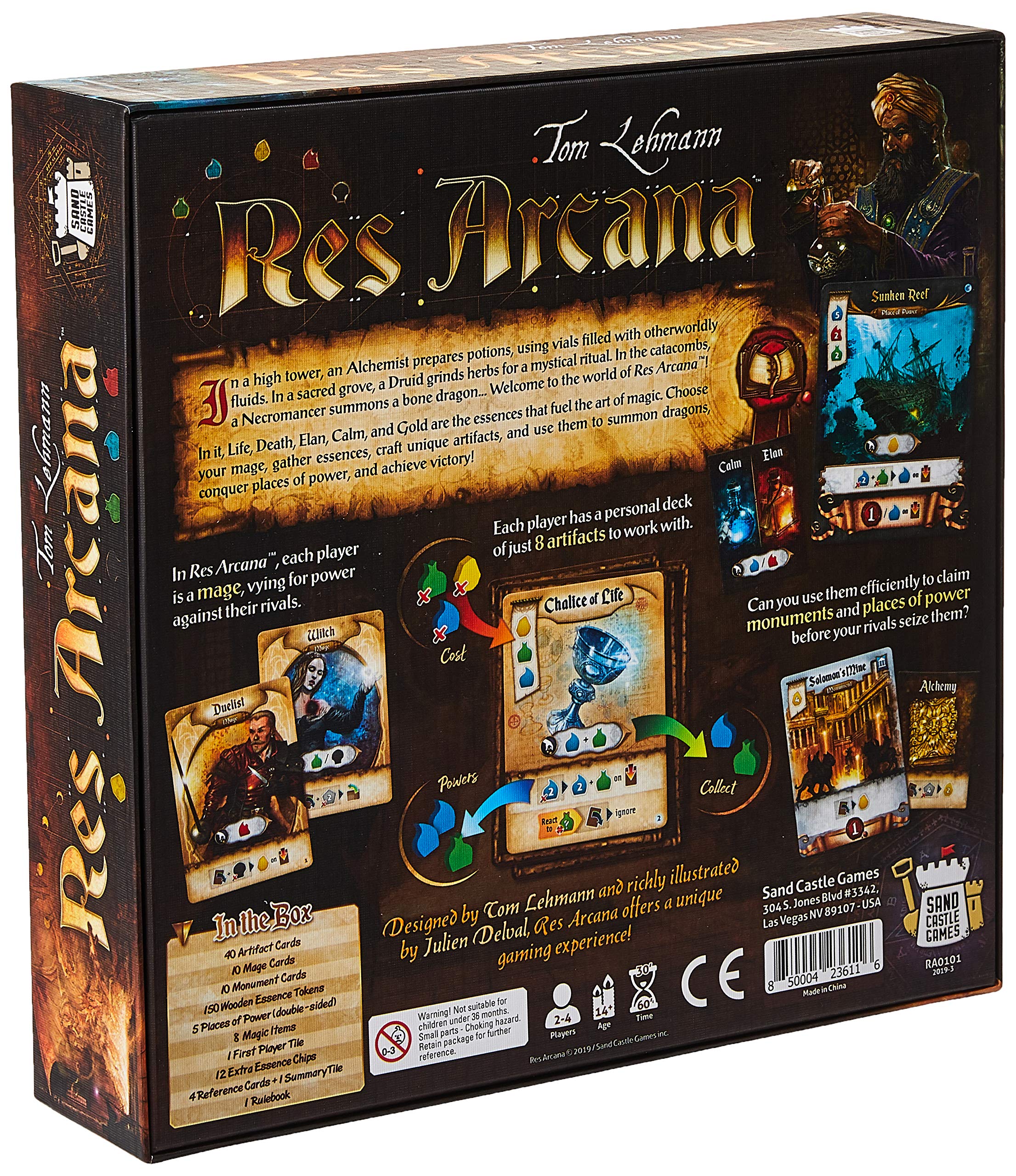 Sand Castle Games Res Arcana Board Game Standard Edition 3