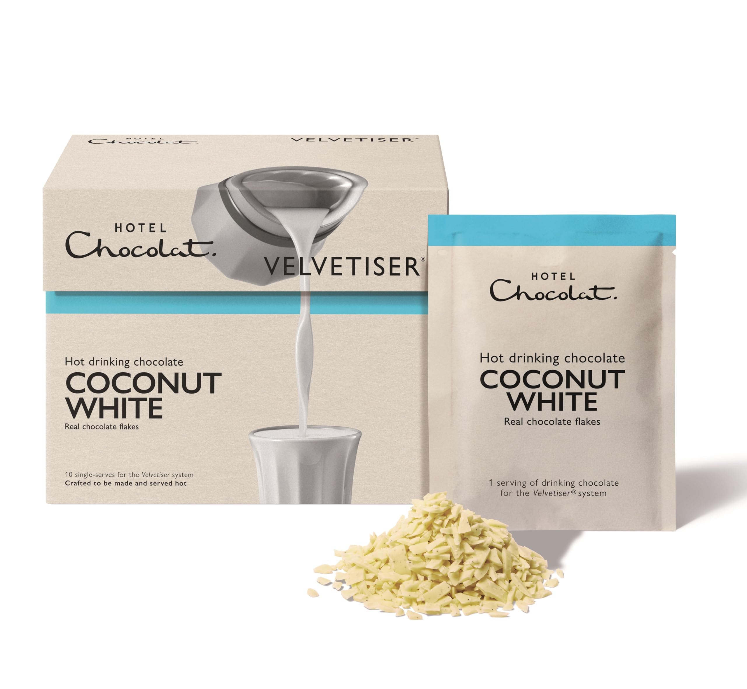 Hotel Chocolat - Coconut White Hot Chocolate Sachets 3