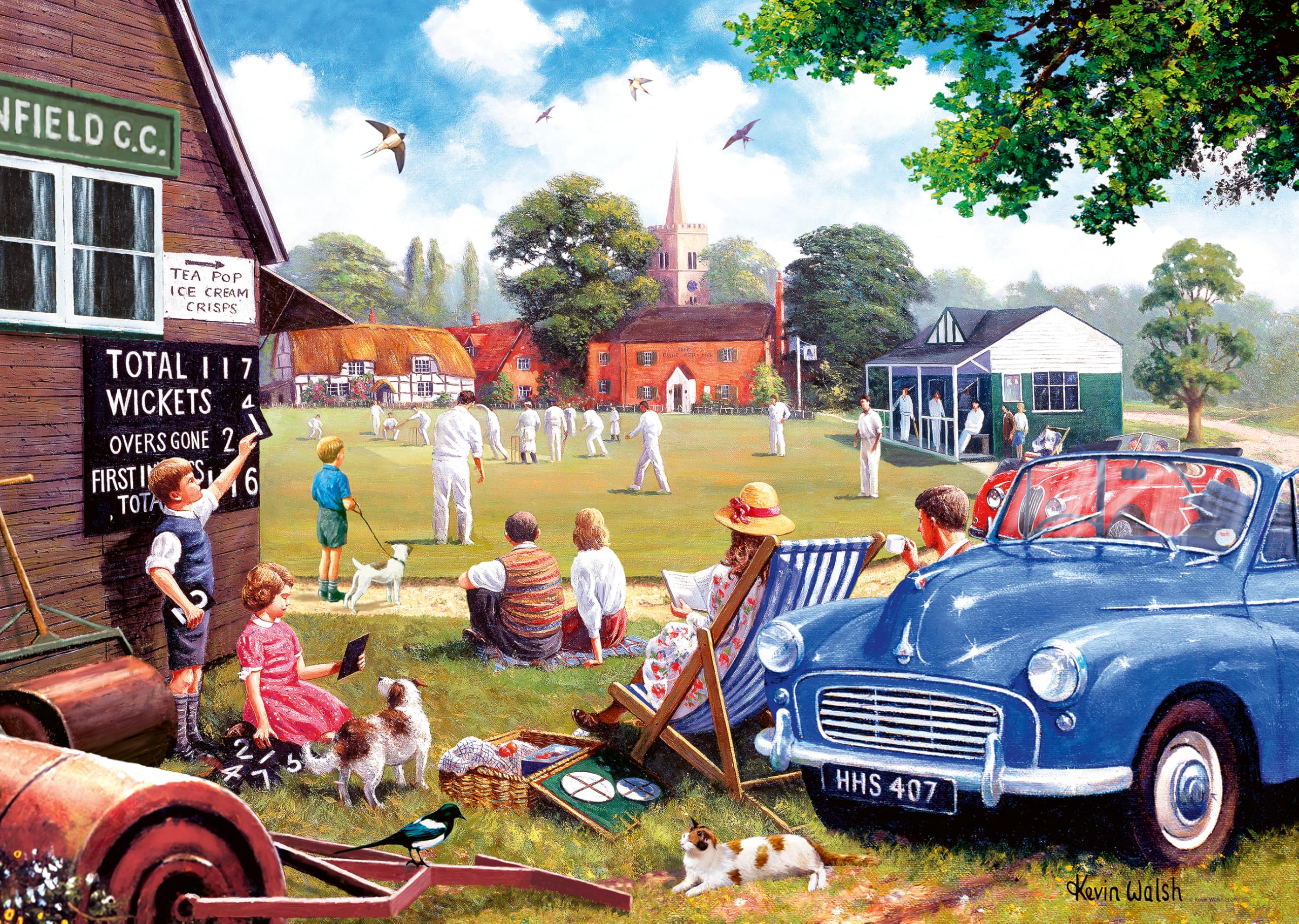 Ravensburger Leisure Days No 4 The Scoreboard End 1000 Piece Jigsaw Puzzle 1