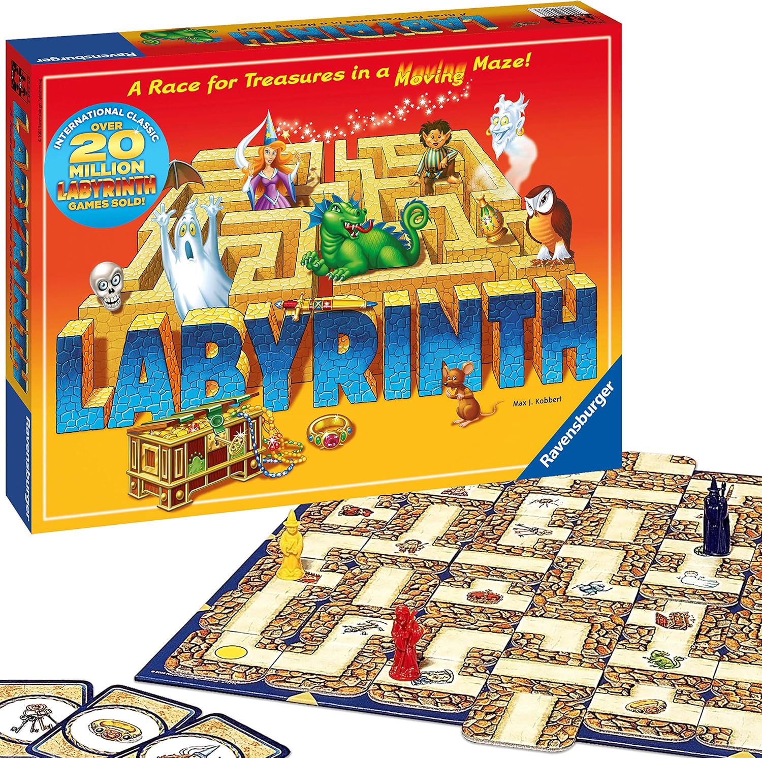 Ravensburger Labyrinth Moving Maze Family Board Game for Kids and Adults