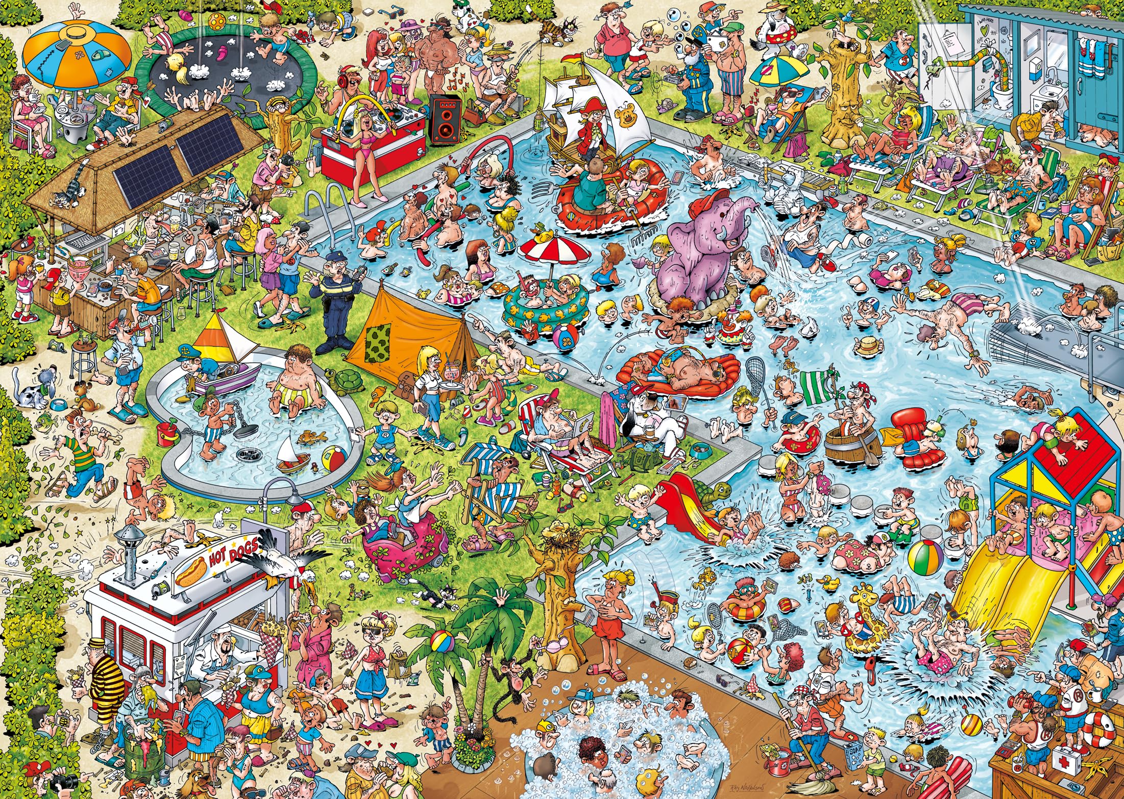 Ravensburger Holiday Resort No. 3 The Pool – 1000 Piece Jigsaw Puzzle | Ray
