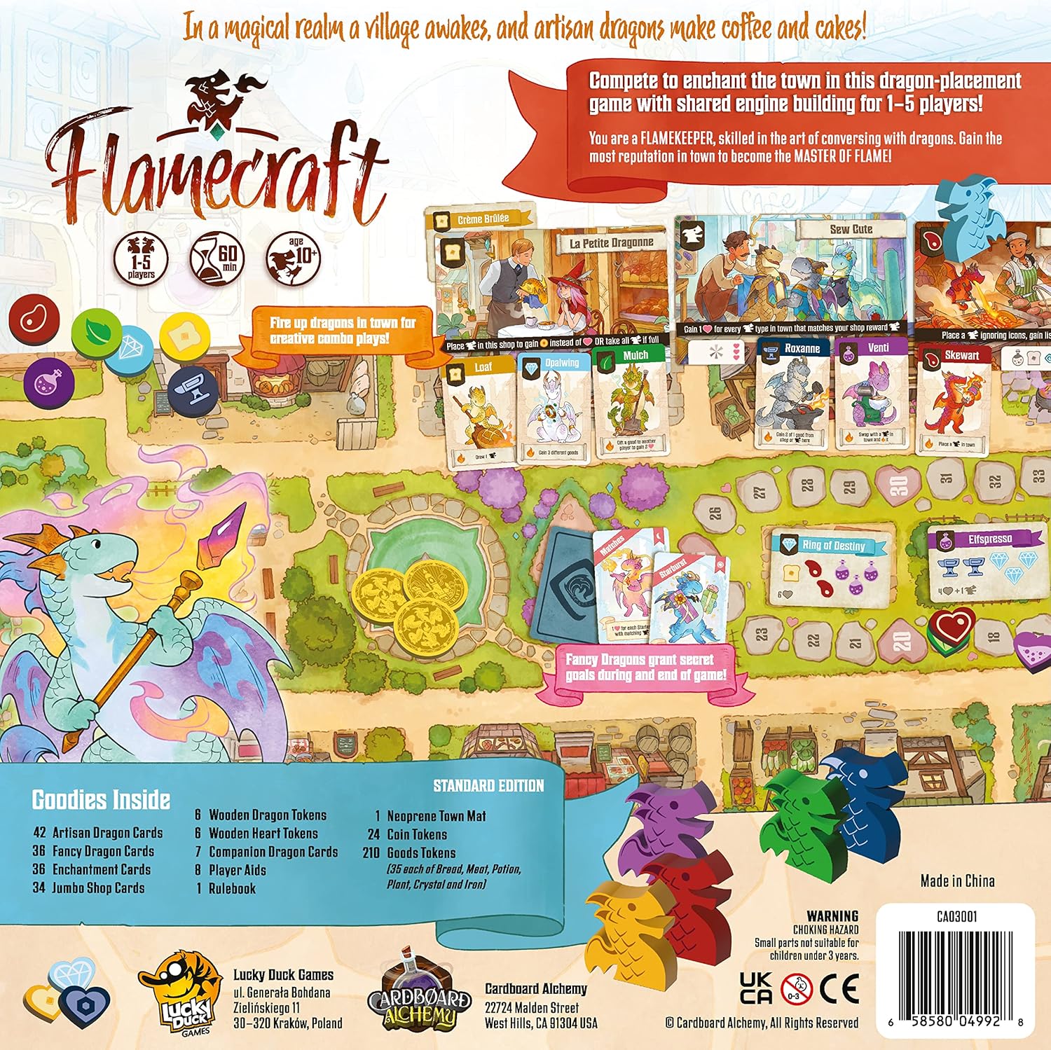 Lucky Duck Games Flamecraft Board Game | English Version | Strategy Worker Placement Game 11