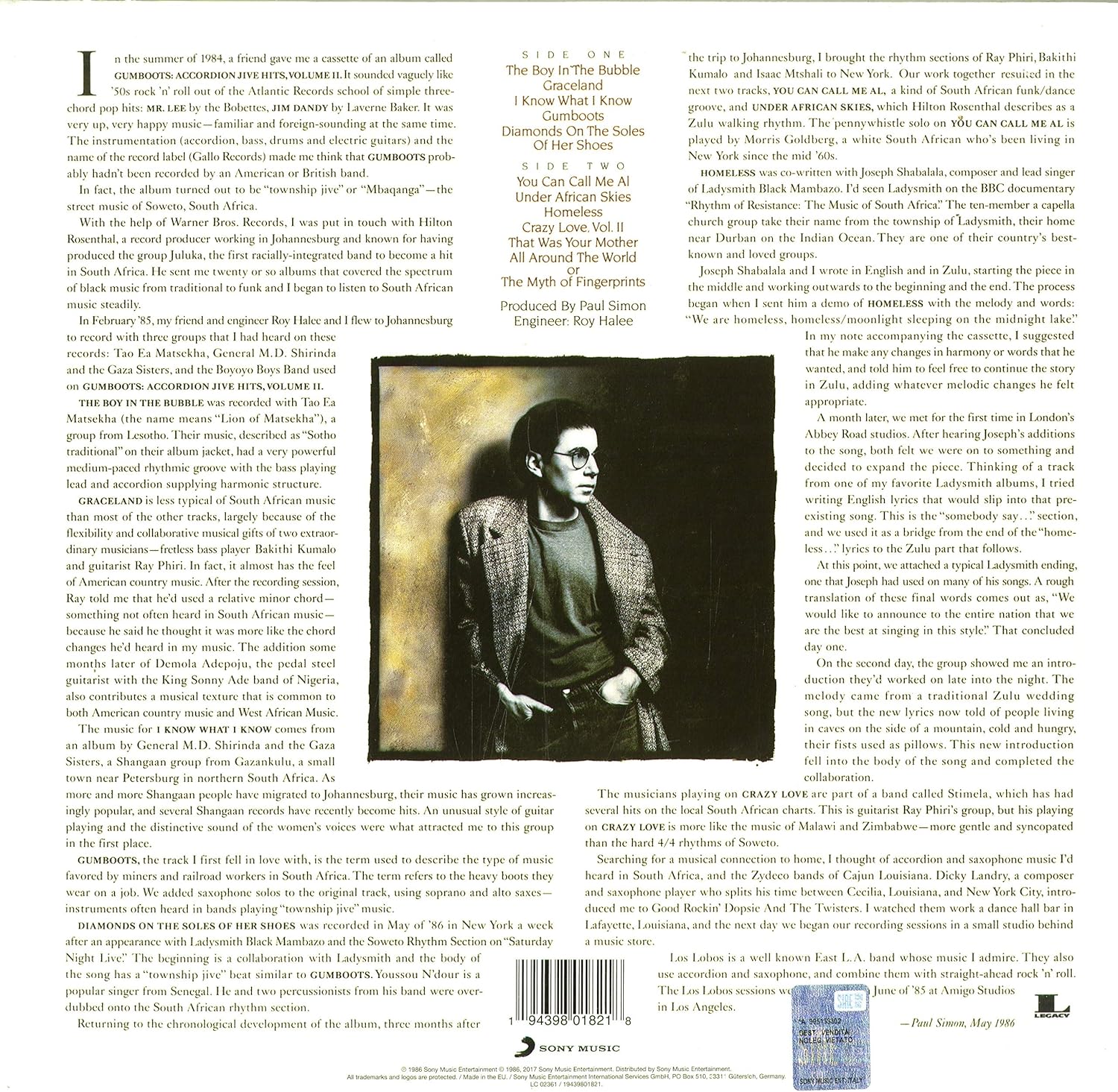 Paul Simon - Graceland [VINYL]