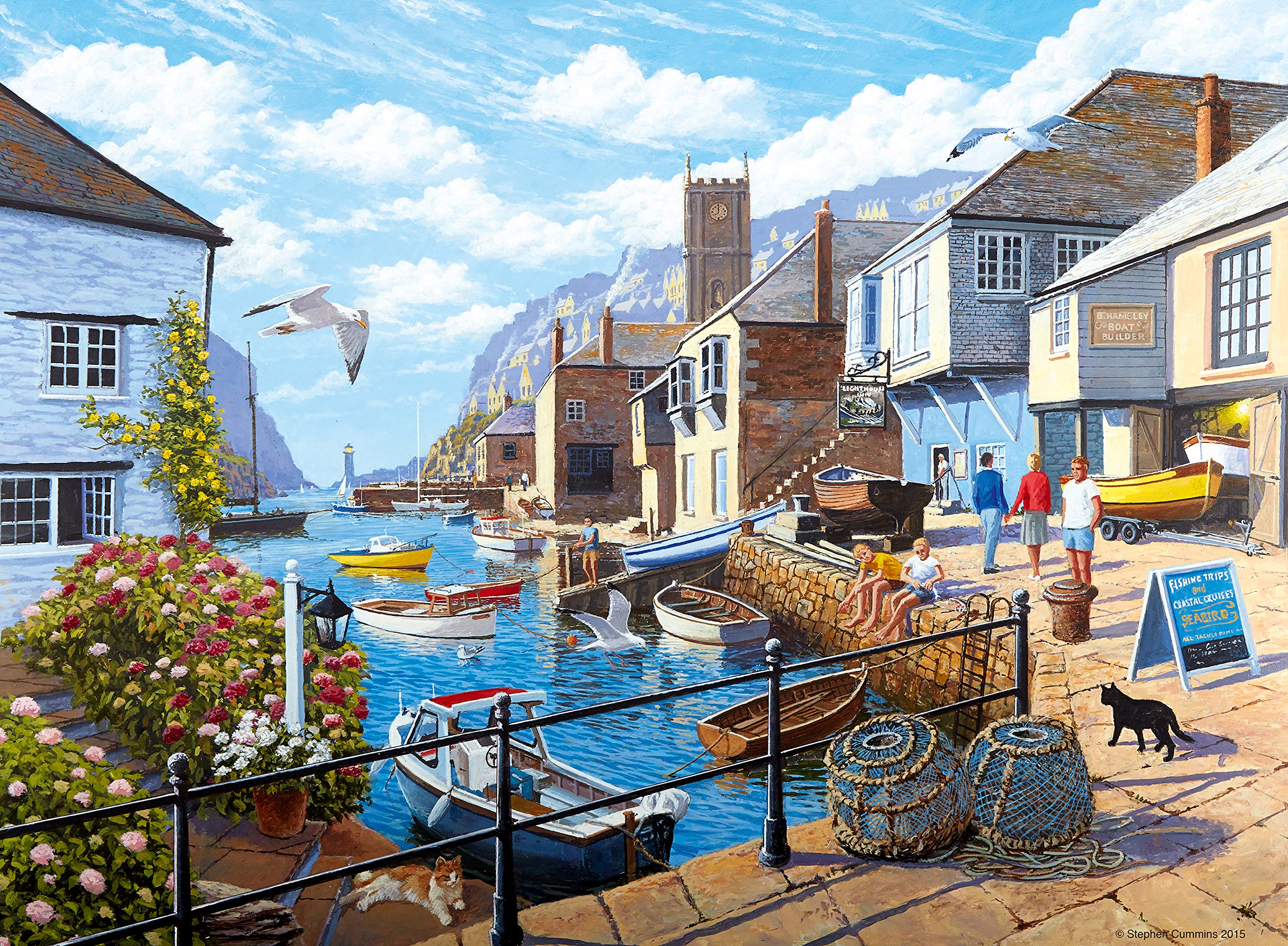 Ravensburger Tranquil Harbour Jigsaw Puzzle - 500 Pieces for Adults and Kids | Glare-Free Finish