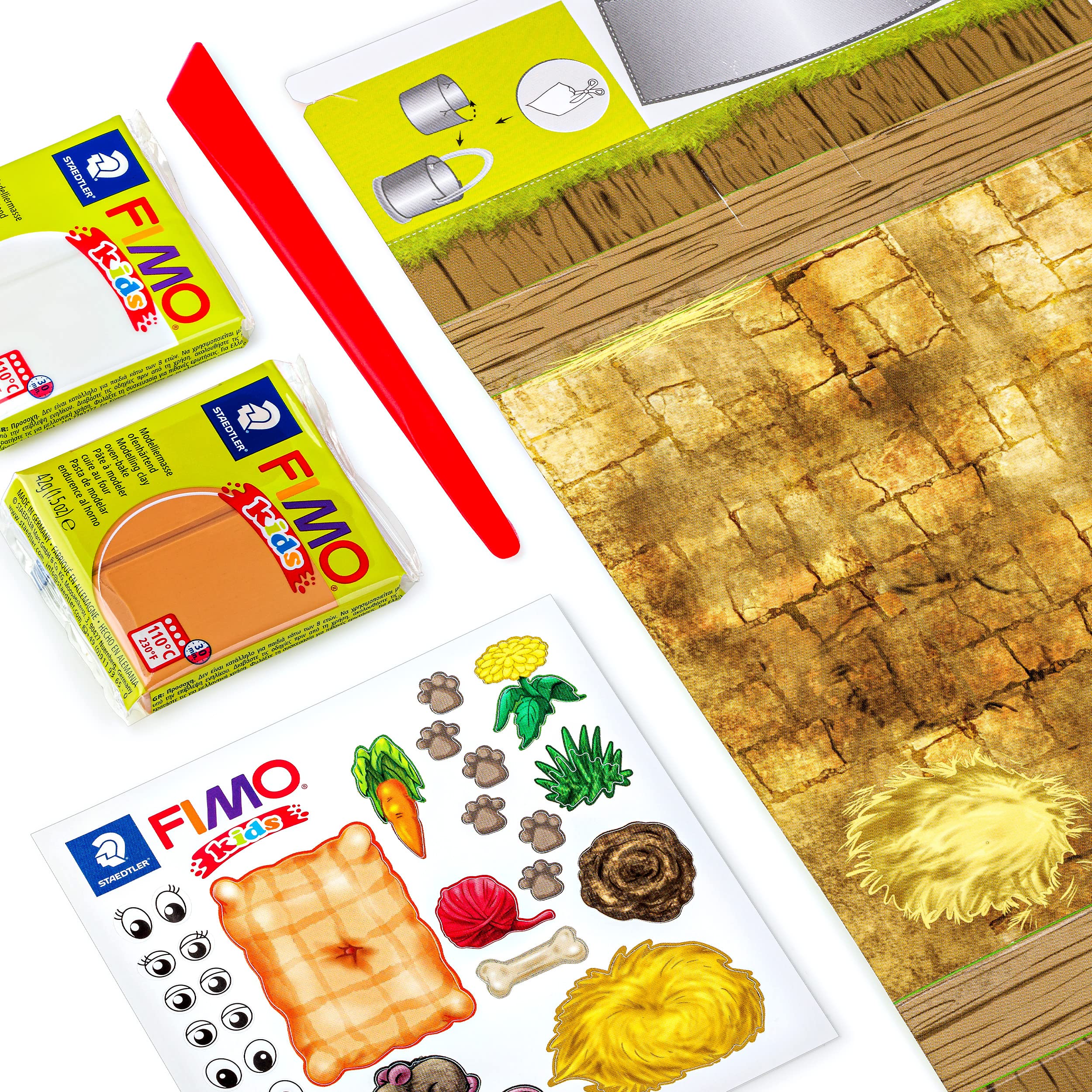 STAEDTLER FIMO Kids Cat Form and Play Set - Educational Arts & Crafts Toy for Children 7