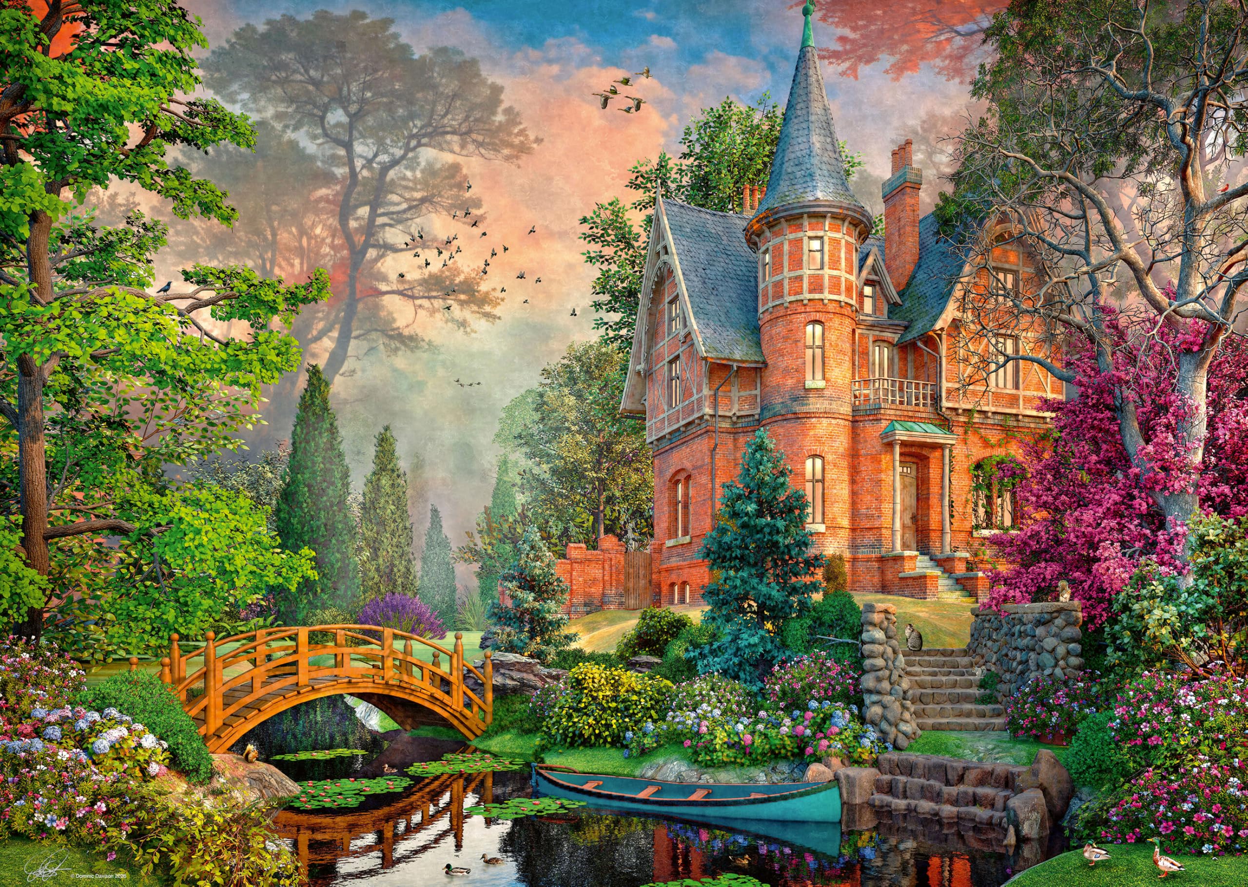 Ravensburger Terracotta Mansion Jigsaw Puzzle - 1000 Pieces | 70x50cm Finished Size