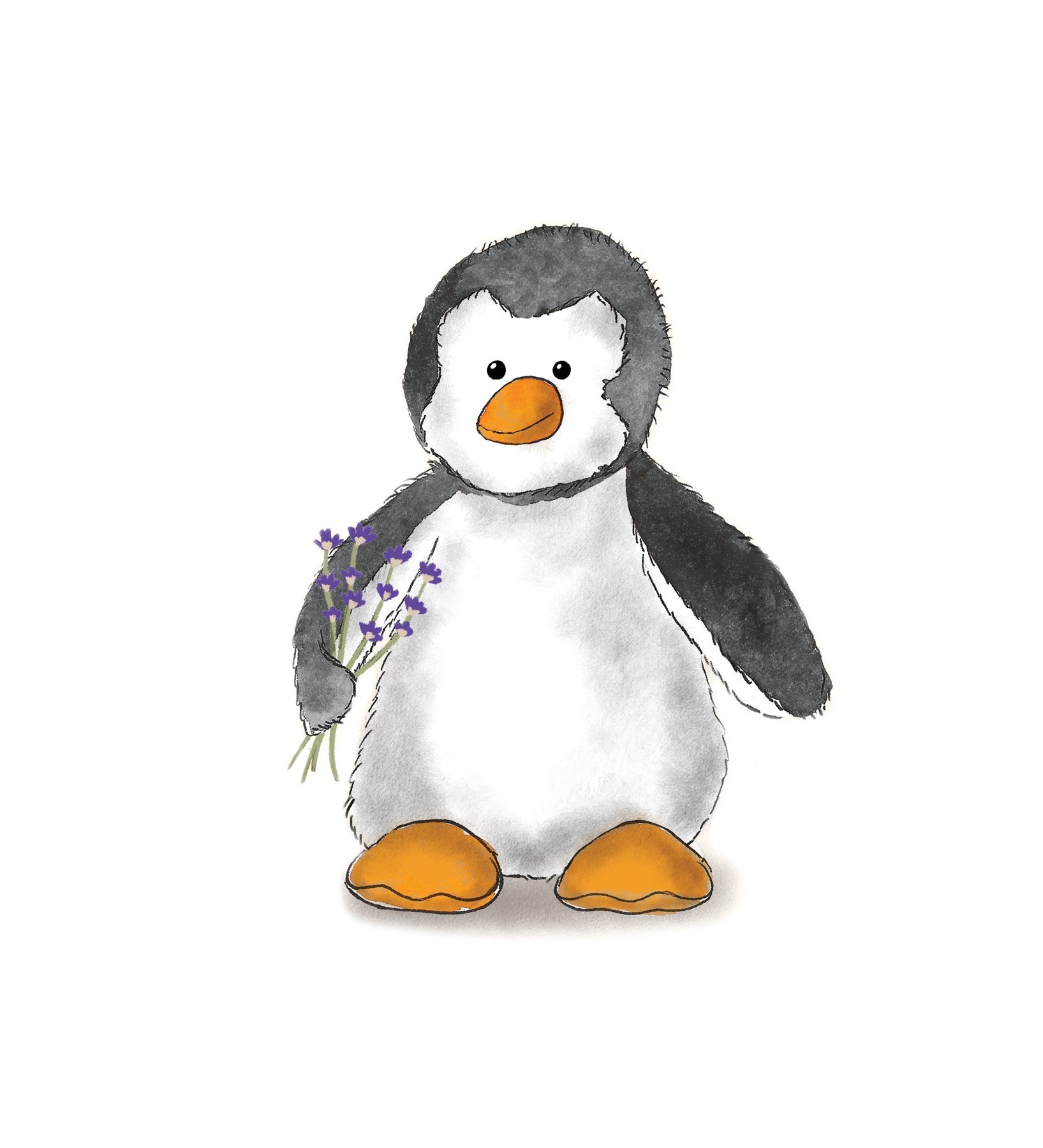 Warmies Black and White Penguin Heatable Plush Toy 7