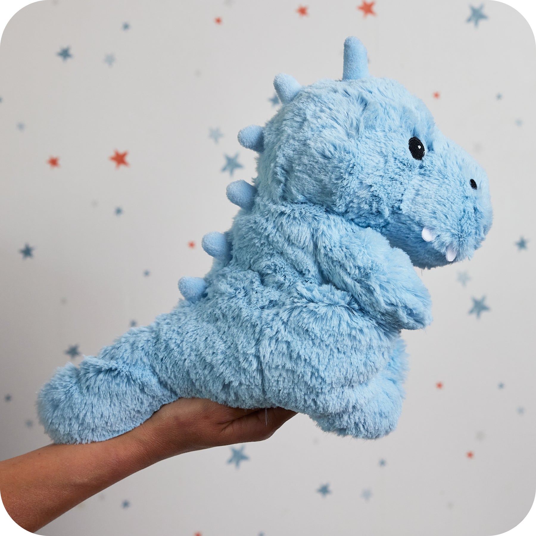 Warmies Baby Dinosaur Blue - Microwavable Plush Toy with French Lavender Scent 8