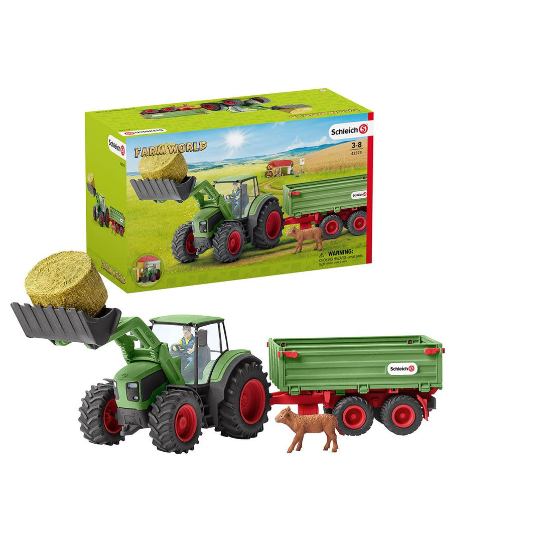 Schleich Traktor mit Anhänger