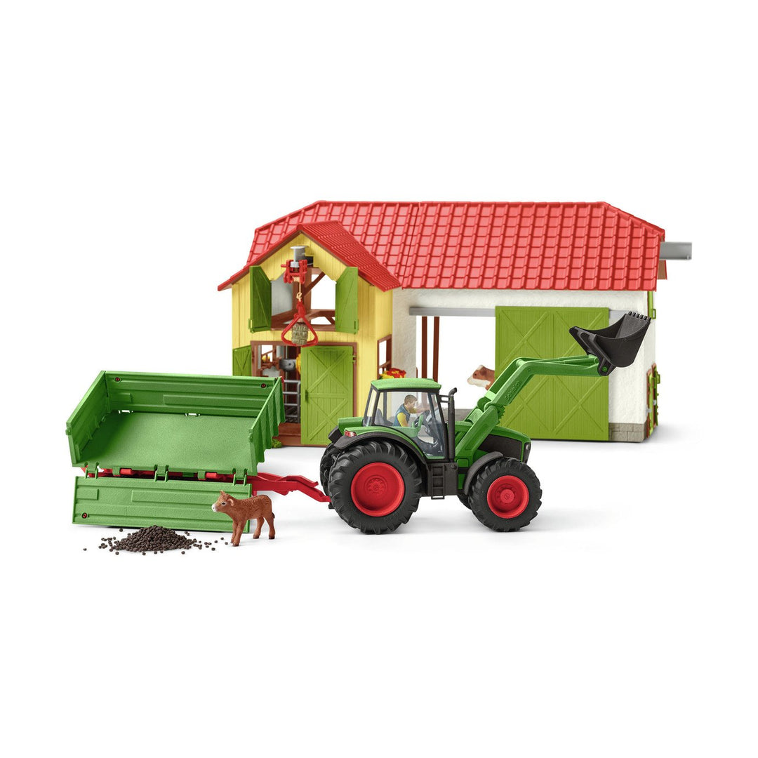 Schleich Traktor mit Anhänger