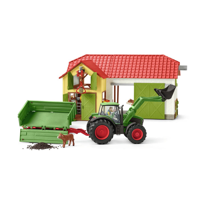 Schleich Traktor mit Anhänger