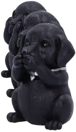 Nemesis Now Three Wise Labradors, Schwarz, 8,5 cm, B5881V2