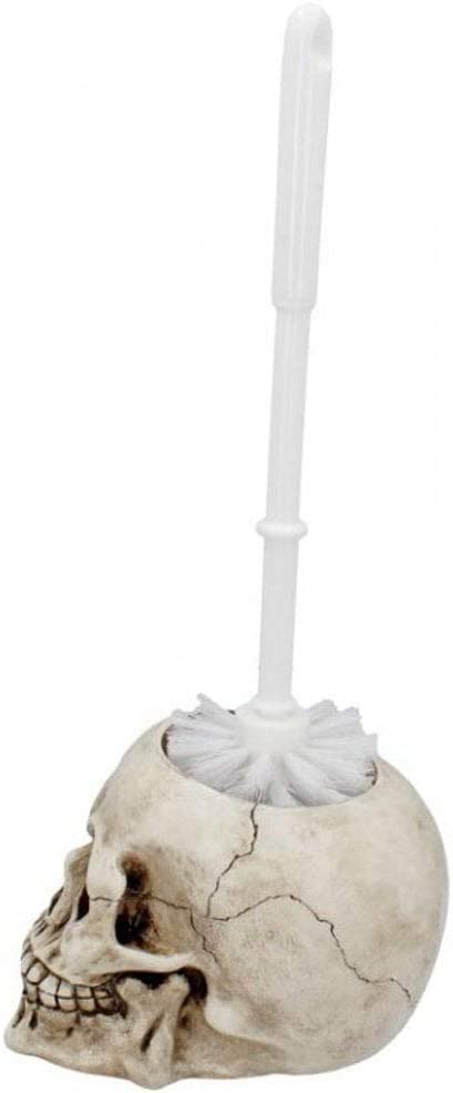 Nemesis Now - Brush with Death Skull Toilet Brush Holder 3