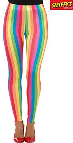 Smiffys Regenbogen-Clown-Leggings