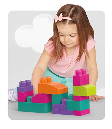 Mega Bloks DCH54 Big Building Bag, rosa, 60 Teile