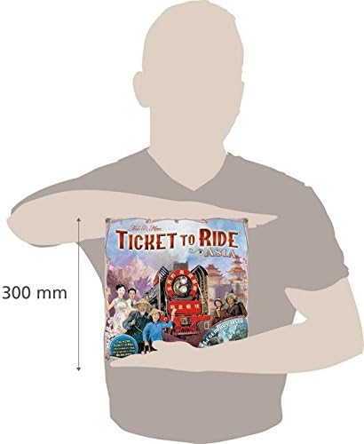 Days of Wonder | Ticket to Ride Asia Board Game EXPANSION | Ages 8+ | For 2 to 6 players | Average Playtime 30-60 Minutes