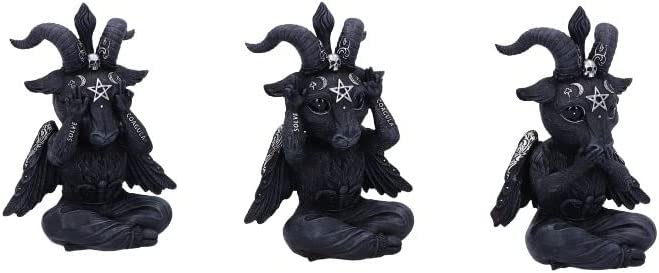 Nemesis Now Cult Cuties Three Wise Baphoboo Schwarz 13,4 cm