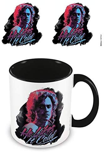Stranger Things Keramiktasse mit „He Likes it Cold“-Illustration in Präsentationsbox – offizielles Merchandise
