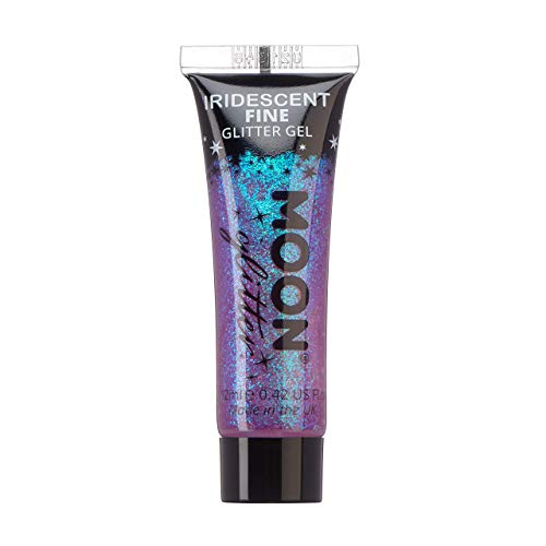 Schillerndes feines Glitzergel für Gesicht und Körper von Moon Glitter – Lila – Cosmetic Fest