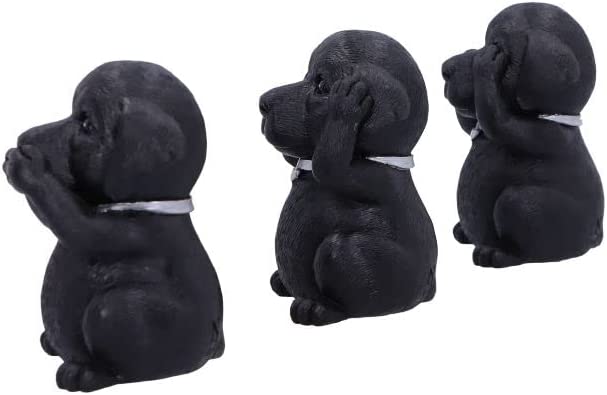 Nemesis Now Three Wise Labradors, Schwarz, 8,5 cm, B5881V2