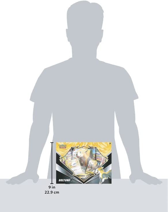 Pokemon TCG: Boltund V Box (2 Folien-Promokarten, 1 Folien-Übergrößekarte und 4 Booster).