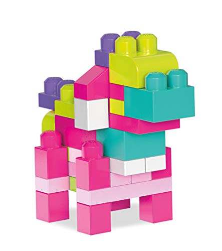 Mega Bloks DCH54 Big Building Bag, rosa, 60 Teile