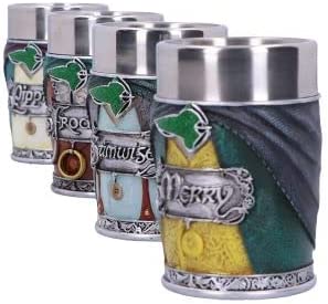Nemesis Now offiziell lizenziertes Herr der Ringe-Hobbit-Schnapsglas-Set, Multi C