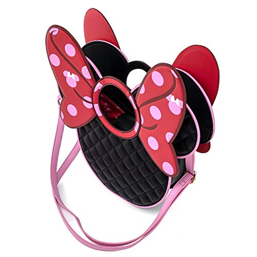 Loungefly Disney Minnie Mouse Umhängetasche mit gesteppter Schleife